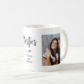 Mug Besoins | Best Friends Deux photos et Texte Modern (Devant droit)