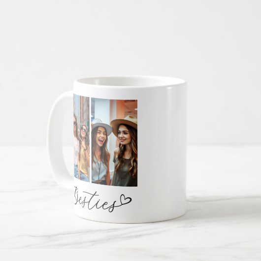 Mug Besoins modernes Deux Photos Script BBF (Devant gauche)