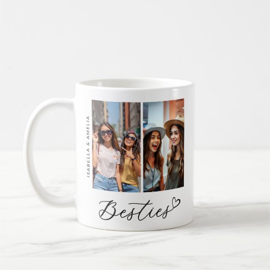 Mug Besoins modernes Deux Photos Script BBF (Gauche)