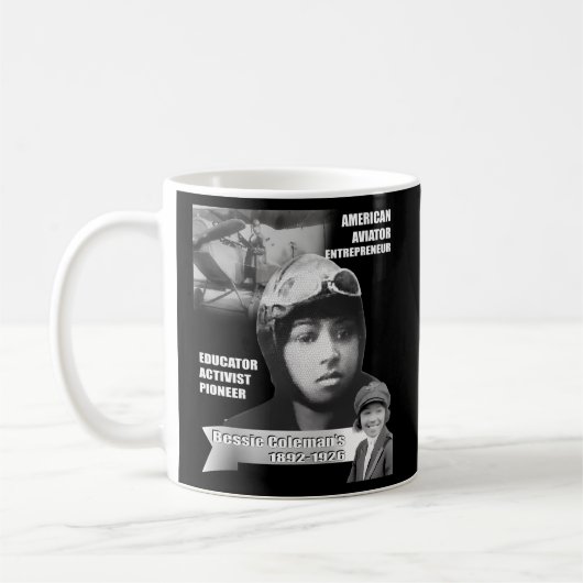 Mug Bessie Coleman Dark (Gauche)