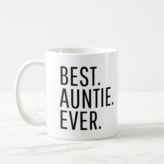 Mug Best Auntie Ever Funny Auntie (Gauche)