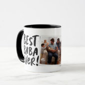 Mug Best Baba Ever photo moderne Fête des pères grecqu (Devant gauche)