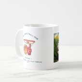 Mug Best Basketball Maman | Jolie photo Monogramme (Devant gauche)
