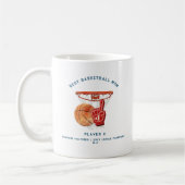 Mug Best Basketball Maman | Jolie photo Monogramme (Gauche)