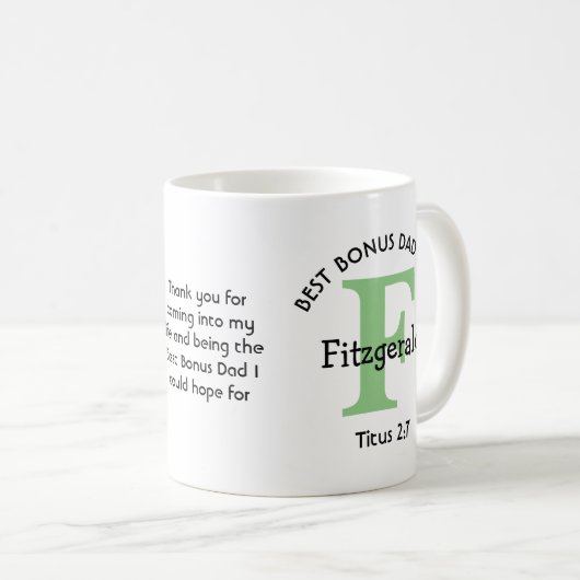 Mug BEST BONUS DAD JAMAIS Personnalisé (Devant droit)