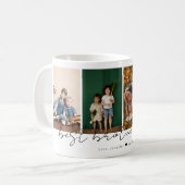 Mug Best Brother Ever Modern Script 4 Photos Collage (Devant gauche)