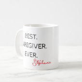 Mug Best Caregiver Ever – Caregiver Appreciation Day (Devant gauche)