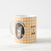 Mug Best Cat Mom Ever Custom Funny Cute 2 Pet Photos  (Devant gauche)