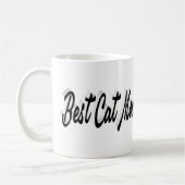 Mug Best Cat Mom Photo Texte noir (Gauche)