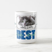 Mug Best Cat Papa hearbeat design moderne (Centre)