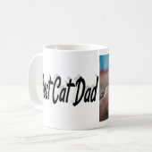 Mug Best Chat Papa Photo Texte noir (Devant gauche)