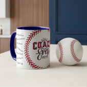 Mug Best Coach Ever Gift Baseball Team Signature Names