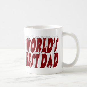 Mug Best Dad burgundy 3d texte