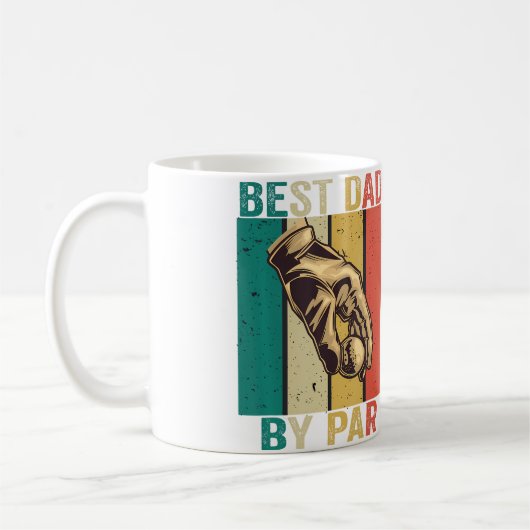 Mug Best Dad By Par Father'S Day Golf Player Reto Vint (Gauche)