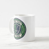 Mug Best Dad by Par Golf Ball Funny Golf Gift for Dad (Devant gauche)