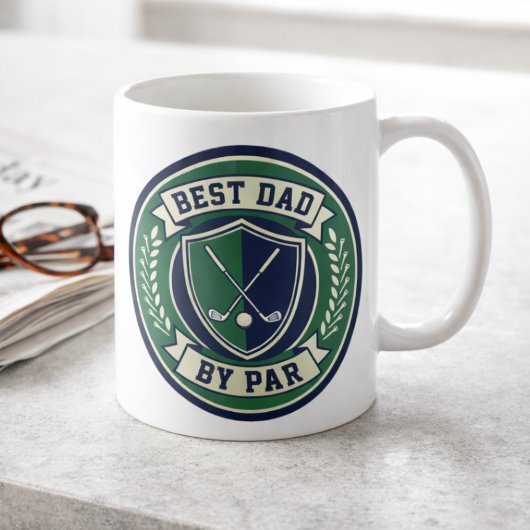 Mug Best Dad by Par Golf Ball Funny Golf Gift for Dad