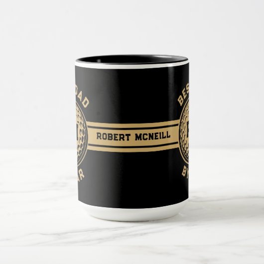 Mug Best Dad By Par Golf Ball Personalized  (Centre)