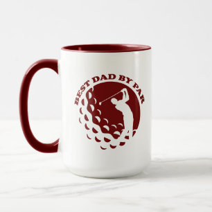 Mug Best Dad By Par Par Modern Golf Golf