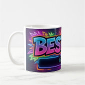 Mug "BEST DAD" Design with Placeholder for Custom Name (Gauche)