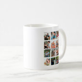 Mug Best Dad Ever 16 Photo Collage Personalized Father (Devant droit)