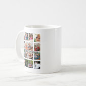 Mug Best Dad Ever 16 Photo Collage Personalized Father (Devant gauche)