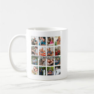 Mug Best Dad Ever 16 Photo Collage Personalized Father
