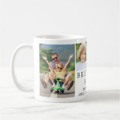 Mug BEST DAD EVER 4 Photos Personnalisées (Gauche)