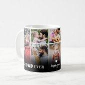 Mug Best Dad Ever 8 Photo Collage Fathers Day (Devant gauche)