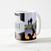 Mug Best Dad Ever Fatherhood Typography Design (Devant droit)