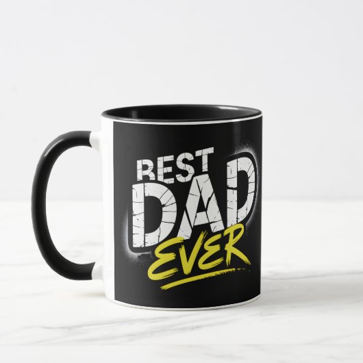 Mug Best Dad Ever Graffiti Art (Gauche)