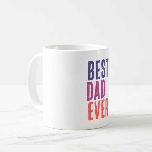 Mug Best Dad Ever Minimalist Cool Professional (Devant gauche)