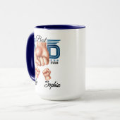 Mug Best Dad Ever Personalized | Custom Father’s Day (Devant gauche)