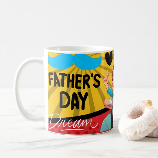 Mug Best Dad Love Dad, Father's Day, Dad Gift (Avec donut)