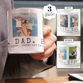 Mug BEST DAD moderne JAMAIS photo personnalisée