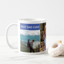 Mug Best Dad, Trois photos, Customisé