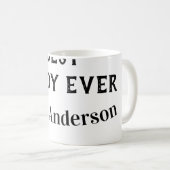 Mug Best Daddy ever name bold letter father's day text (Devant droit)