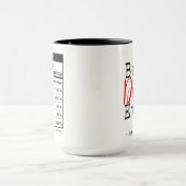 Mug Best Doctor Ever Nutrition Facts (Centre)