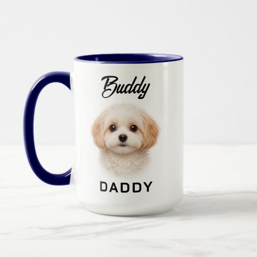 Mug Best Dog Dad Ever | Custom Father’s Day (Gauche)