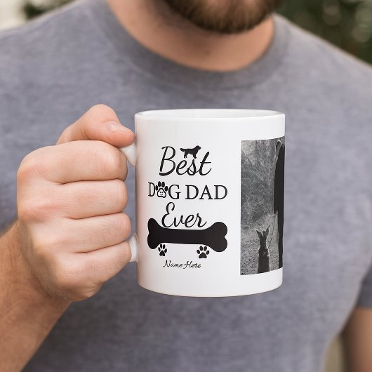 Mug Best Dog Dad Ever Personalized Photo