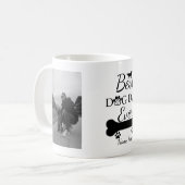 Mug Best Dog Dad Ever Personalized Photo (Devant gauche)