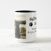 Mug Best Dog Dad Paws Pet Photo Coffee (Centre)