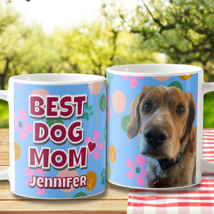 Mug Best Dog Mom Gift - Fête des mères Empreintes de p