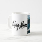 Mug Best Dog Mom Photo Texte noir (Devant gauche)