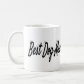 Mug Best Dog Mom Photo Texte noir (Gauche)