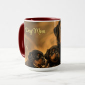 Mug Best Dog Mom Rottweiler (Devant gauche)