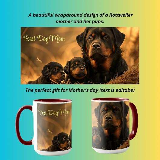 Mug Best Dog Mom Rottweiler