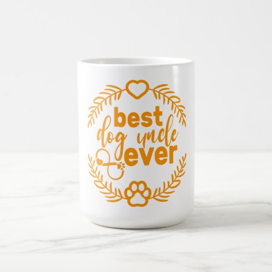 Mug Best Dog Uncle Ever Style Cool cadeau Anniversaire (Centre)