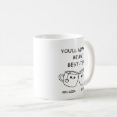 Mug Best Friend funny, Personalized Best Friend Gift (Devant droit)