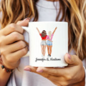Mug Best Friends BFF Besties Friendship Nom personnali
