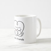 Mug Best Friends Cats Heart Tail (Devant droit)